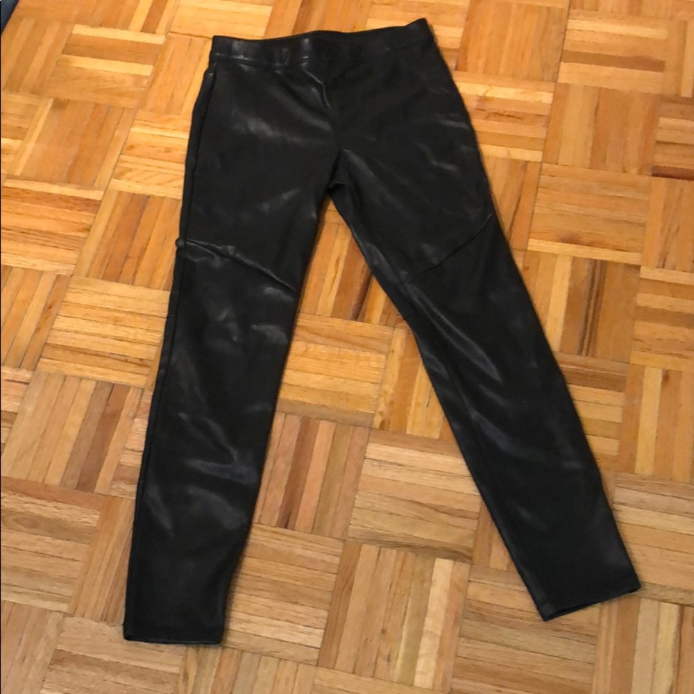 Free People leather vegan leggings